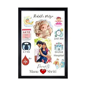 NEW BORN BABY Customized Photo Frame -Photo Frame