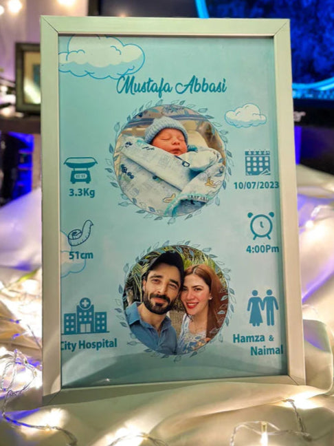 BABY BORN Customized Photo frames 8/12 inches
