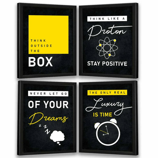 Inspirational Quotes Wall Posters with Frame