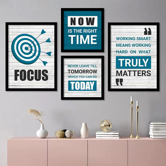 Inspirational Quotes Wall Posters with Frame