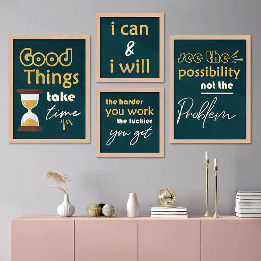 Motivational Quotes Framed Posters