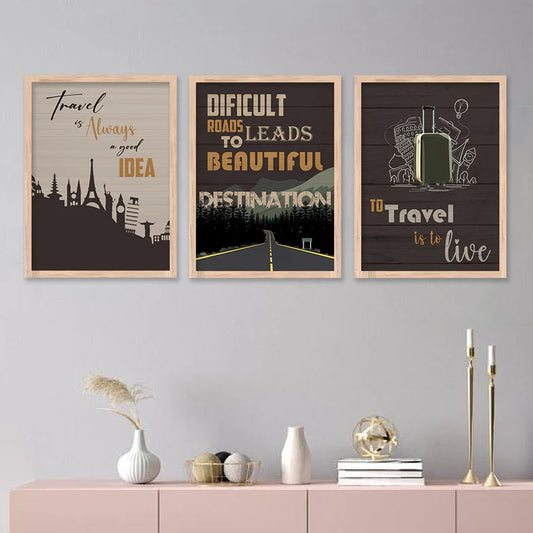 Motivational Quotes Framed Posters for Living Room Bedroom Home and Office Wall Decor