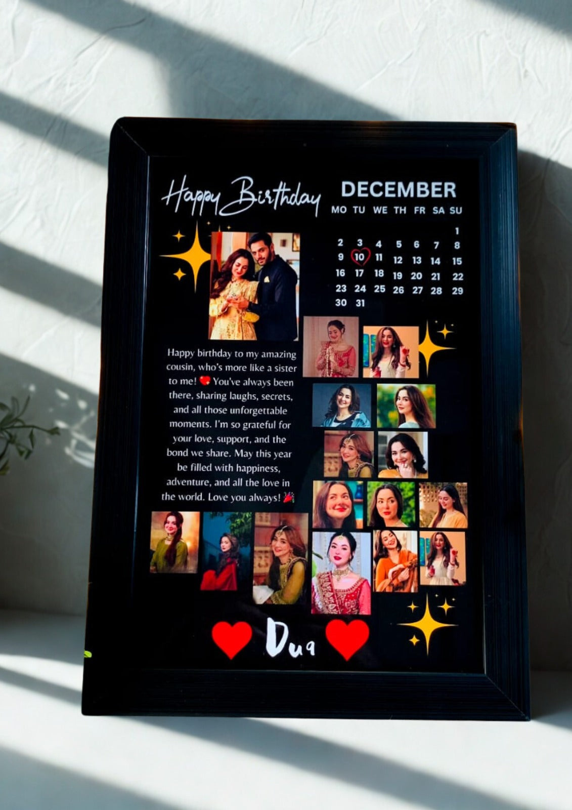 Birthday Photo Frame- Customized Photo Frame -Photo Frames