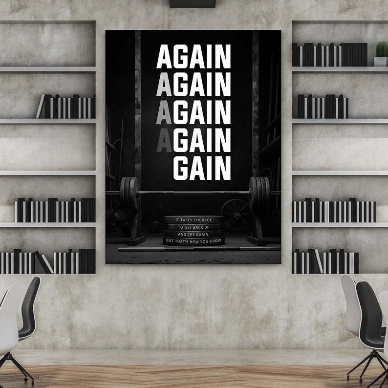 Motivational Wall frame, Office Wall Decor Inspirational Wild Animal Art, Entrepreneur Quote Sign,Poster, Mindset Print