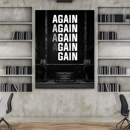 Motivational Wall frame, Office Wall Decor Inspirational Wild Animal Art, Entrepreneur Quote Sign,Poster, Mindset Print